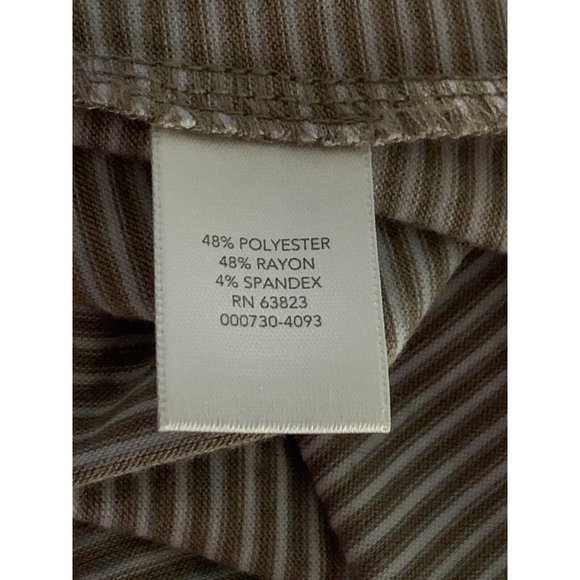 Christopher Banks Sz MEDIUM Taupe Rusty Red Knit Pullover Tunic Bling Floral EUC - Picture 10 of 11